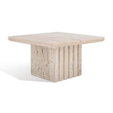 Safavieh Olivia Square Marble Accent Table Off White Marble / Mdf  SFV9702A-2BX