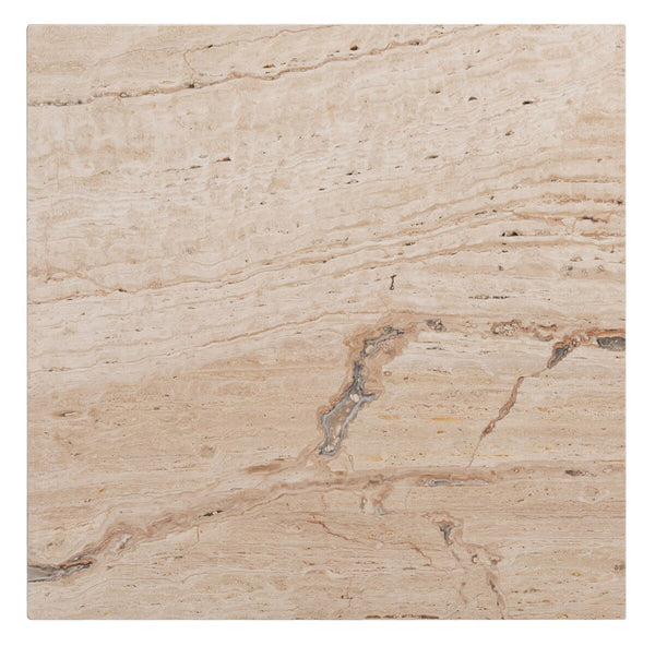 Safavieh Olivia Square Marble Accent Table Off White Marble / Mdf  SFV9702A-2BX