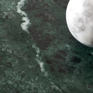 Safavieh Valentia Tall Round Marble Accent Table Green Marble / Mdf  SFV9703C-2BX