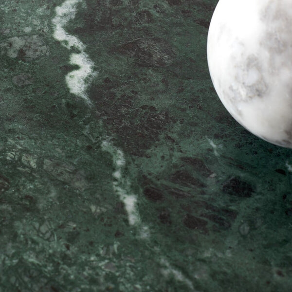 Safavieh Valentia Tall Round Marble Accent Table Green Marble / Mdf  SFV9703C-2BX