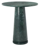 Safavieh Valentia Tall Round Marble Accent Table Green Marble / Mdf  SFV9703C-2BX
