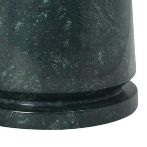 Safavieh Valentia Tall Round Marble Accent Table Green Marble / Mdf  SFV9703C-2BX