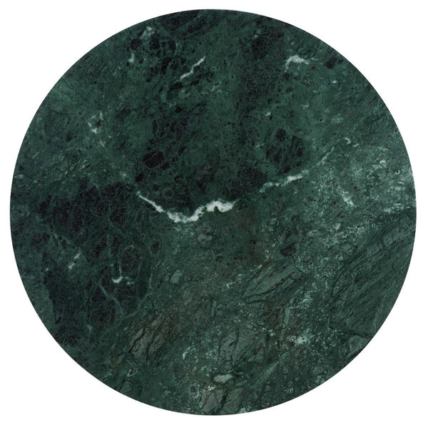 Safavieh Valentia Tall Round Marble Accent Table Green Marble / Mdf  SFV9703C-2BX