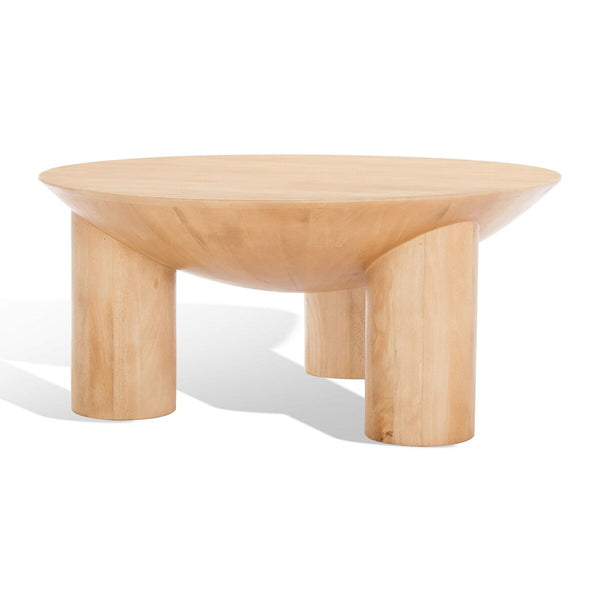 Safavieh Calhoun Round Wood Coffee Table SFV9705A