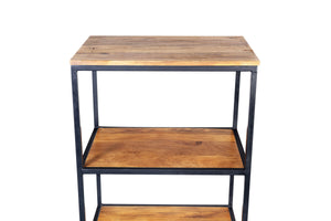 Porter Designs Delancy Solid Wood Industrial Bookcase Brown 09-116-28-3264