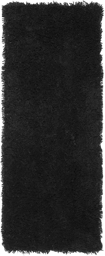Shag Classic Ultra  Hand Tufted 100% Polyester Pile With Cotton Backing Rug Black