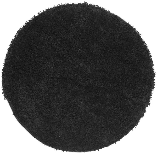 Shag Classic Ultra  Hand Tufted 100% Polyester Pile With Cotton Backing Rug Black