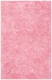 Shag Classic Ultra  Hand Tufted 100% Polyester Pile With Cotton Backing Rug Pink