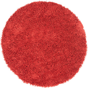 Shag Classic Ultra  Hand Tufted 100% Polyester Pile With Cotton Backing Rug Rust