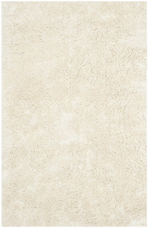Shag Classic Ultra  Hand Tufted 100% Polyester Pile With Cotton Backing Rug Ivory