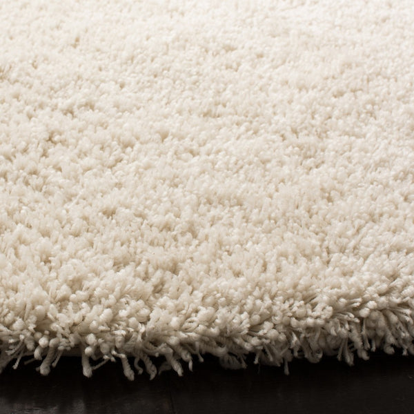 Shag Classic Ultra  Hand Tufted 100% Polyester Pile With Cotton Backing Rug Ivory