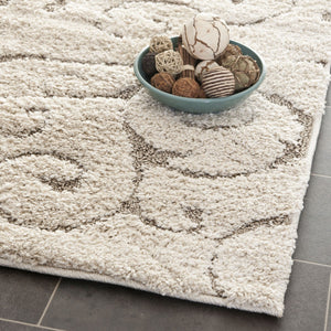 Shag Power Loomed Textured Area Rug - Soft Color Ribbons for Urban and Transitional Home Décor