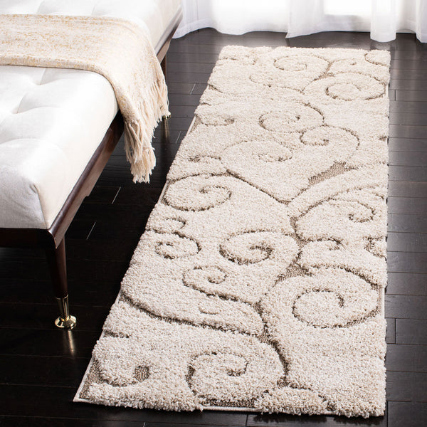 Shag Power Loomed Textured Area Rug - Soft Color Ribbons for Urban and Transitional Home Décor