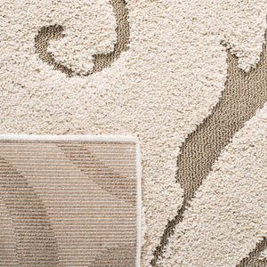 Shag Power Loomed Textured Area Rug - Soft Color Ribbons for Urban and Transitional Home Décor