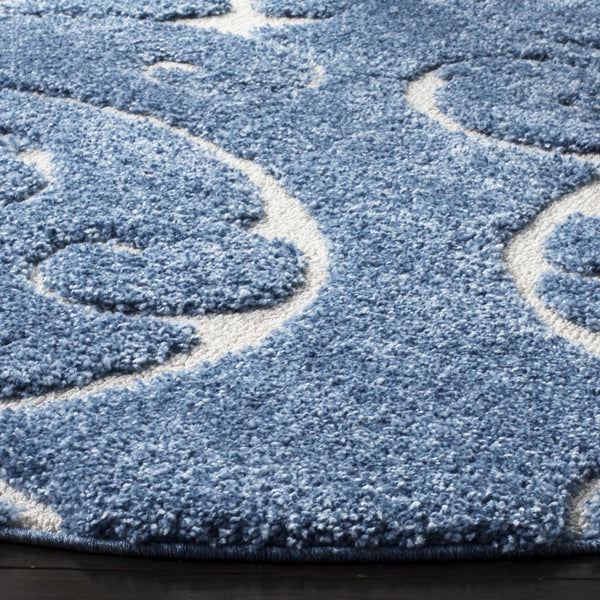 Shag Round Power Loomed Rug – Luxurious Polypropylene Pile with Jute Backing, Made in Turkey
