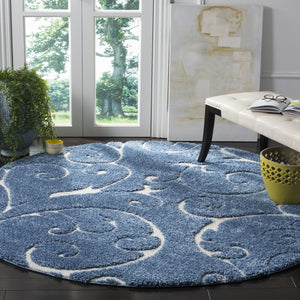 Shag Round Power Loomed Rug – Luxurious Polypropylene Pile with Jute Backing, Made in Turkey