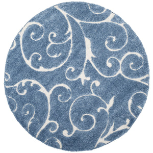 Shag Round Power Loomed Rug – Luxurious Polypropylene Pile with Jute Backing, Made in Turkey