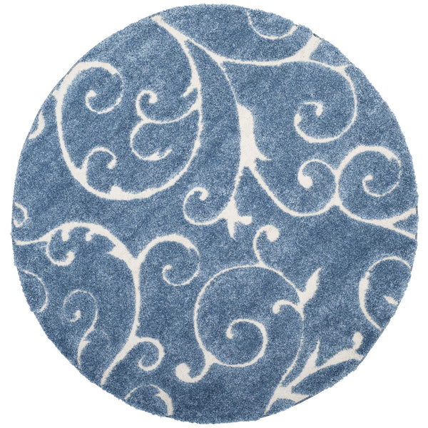 Shag Round Power Loomed Rug – Luxurious Polypropylene Pile with Jute Backing, Made in Turkey