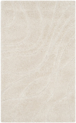 Florida Shag Area Rug - Ultra-Soft Power Loomed Carpet with Textured Damask Vine Design for Home Decor