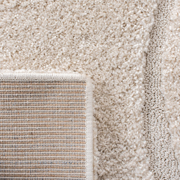 Florida Shag Area Rug - Ultra-Soft Power Loomed Carpet with Textured Damask Vine Design for Home Decor