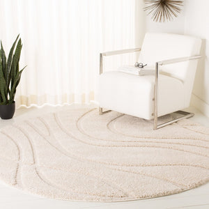 Florida Shag Area Rug - Ultra-Soft Power Loomed Carpet with Textured Damask Vine Design for Home Decor