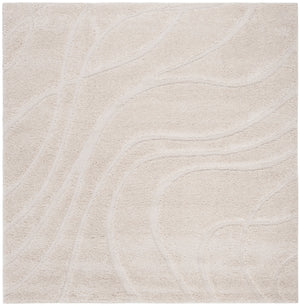 Florida Shag Area Rug - Ultra-Soft Power Loomed Carpet with Textured Damask Vine Design for Home Decor