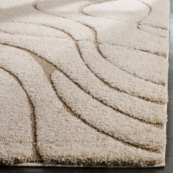 Shag Ultra-Soft Power Loomed Rug with Textured Damask Design for Timeless Elegance and Durability