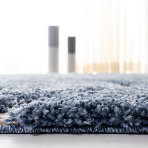 Shag Ultra-Soft Power Loomed Rug with Sculpted High-Low Pile and Rich Damask Design for Comfort