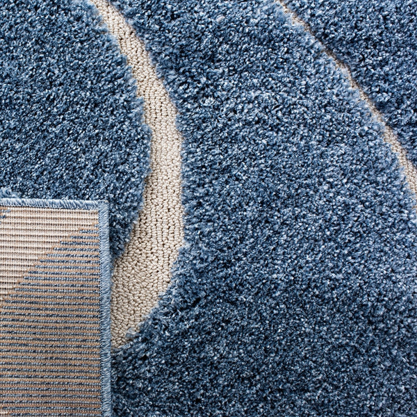 Shag Ultra-Soft Power Loomed Rug with Sculpted High-Low Pile and Rich Damask Design for Comfort