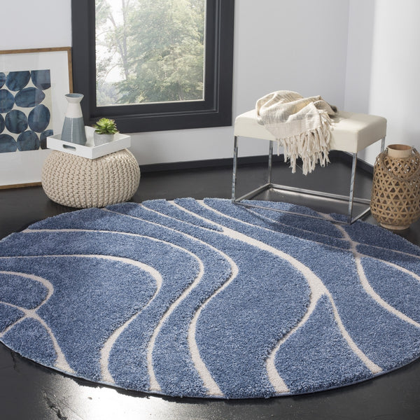 Florida Shag Rug - Ultra-Soft Power Loomed Carpet with Detailed Damask Design for Timeless Elegance
