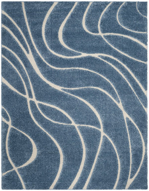 Florida Shag Rug - Ultra-Soft Power Loomed Carpet with Detailed Damask Design for Timeless Elegance