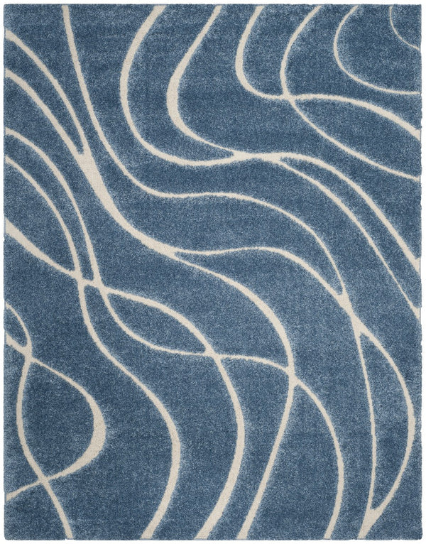 Florida Shag Rug - Ultra-Soft Power Loomed Carpet with Detailed Damask Design for Timeless Elegance