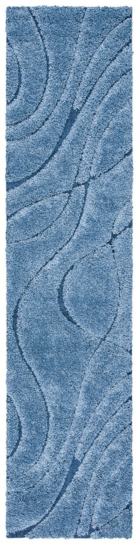 Florida Ultra-Soft Power Loomed Shag Rug with Detailed Damask Vine Design for Elegant Spaces