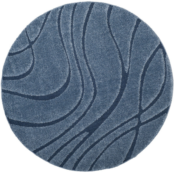 Florida Ultra-Soft Power Loomed Shag Rug with Detailed Damask Vine Design for Elegant Spaces
