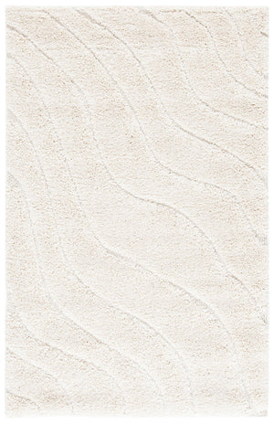 Florida Power Loomed Shag Rug - Ultra-Soft Textured Carpet with Elegant Damask Design for Home Decor