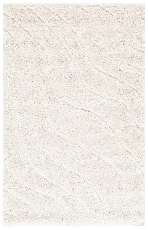 Florida Power Loomed Shag Rug - Ultra-Soft Textured Carpet with Elegant Damask Design for Home Decor