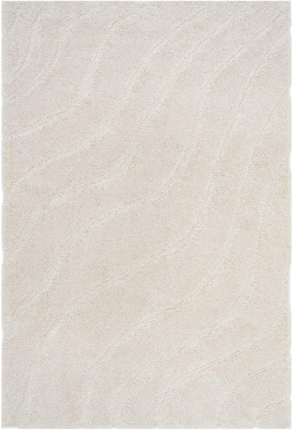 Florida Power Loomed Shag Rug - Ultra-Soft Textured Carpet with Elegant Damask Design for Home Decor