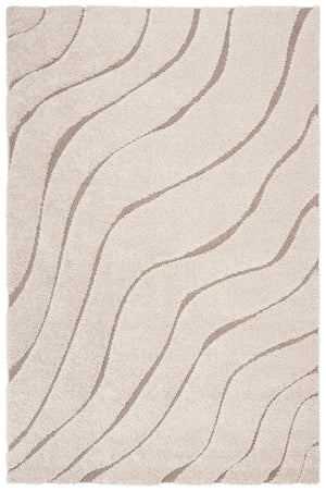 Florida Power Loomed Shag Rug - Ultra-Soft Textured Carpet with Elegant Damask Design for Home Decor