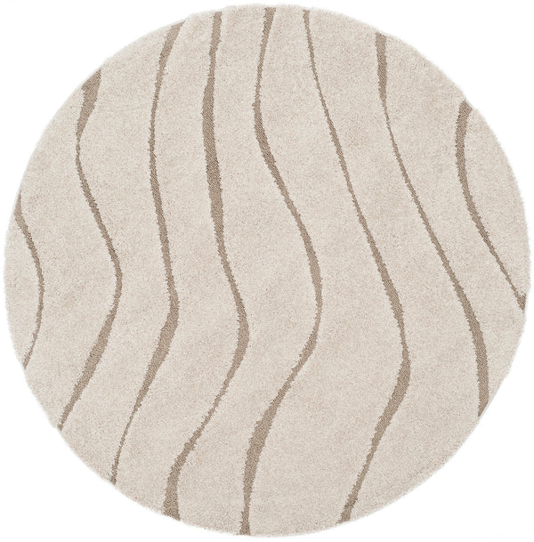 Florida Power Loomed Shag Rug - Ultra-Soft Textured Carpet with Elegant Damask Design for Home Decor