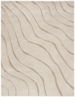 Florida Power Loomed Shag Rug - Ultra-Soft Textured Carpet with Elegant Damask Design for Home Decor