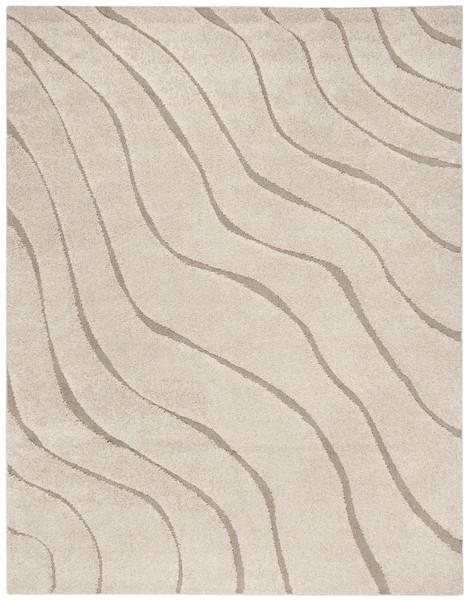 Florida Power Loomed Shag Rug - Ultra-Soft Textured Carpet with Elegant Damask Design for Home Decor