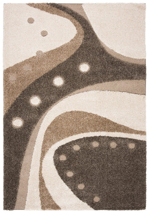 Florida Ultra-Soft Power Loomed Shag Rug with Damask Design for Timeless Elegance and Comfort