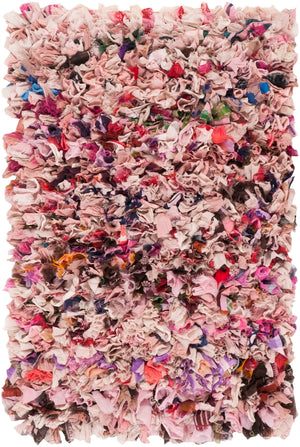 Rio Shag   Hand Woven Polyester Rug Blush