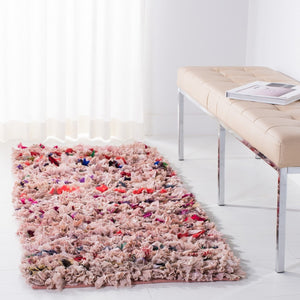 Rio Shag   Hand Woven Polyester Rug Blush