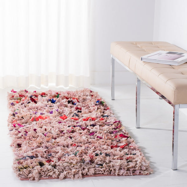 Rio Shag   Hand Woven Polyester Rug Blush