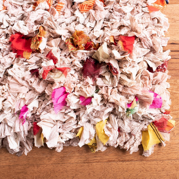 Rio Shag   Hand Woven Polyester Rug Blush