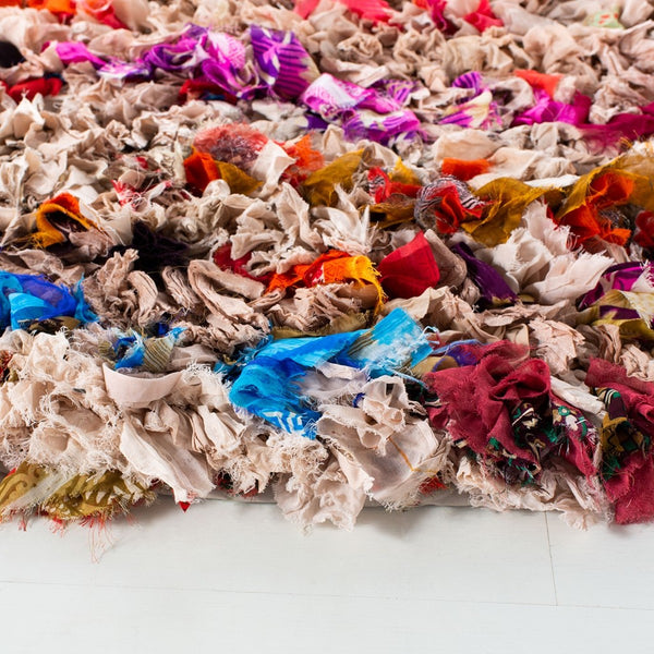 Rio Shag   Hand Woven Polyester Rug Blush