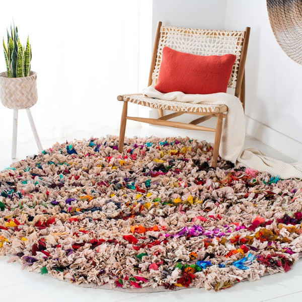 Rio Shag   Hand Woven Polyester Rug Blush