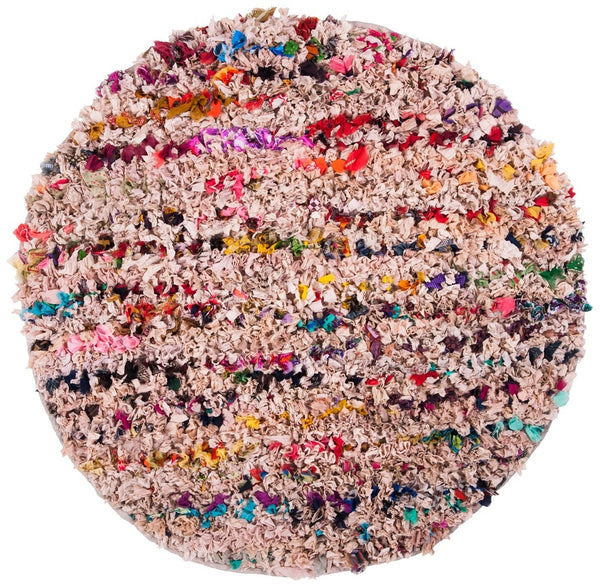 Rio Shag   Hand Woven Polyester Rug Blush