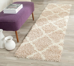 Safavieh Dallas Shag 257 Polypropylene Pile Power Loomed Shag & Flokati Rug SGD257D-10SQ
